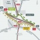 Map of M6 J19 Up And Over Diversion